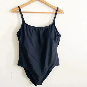 HURLEY black caged back ONE PIECE SWIMSUIT